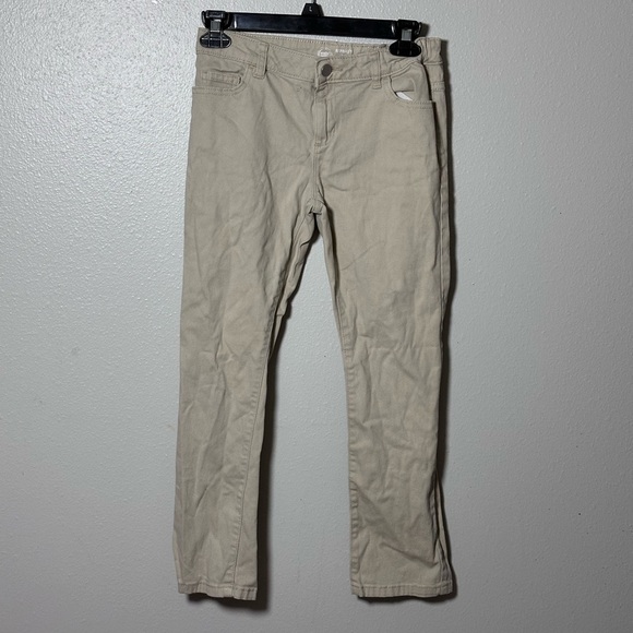 Wonder Nation Girls‎ Kids Khaki Tan School Uniform Pants Straight size 10 Plus. - Picture 1 of 8